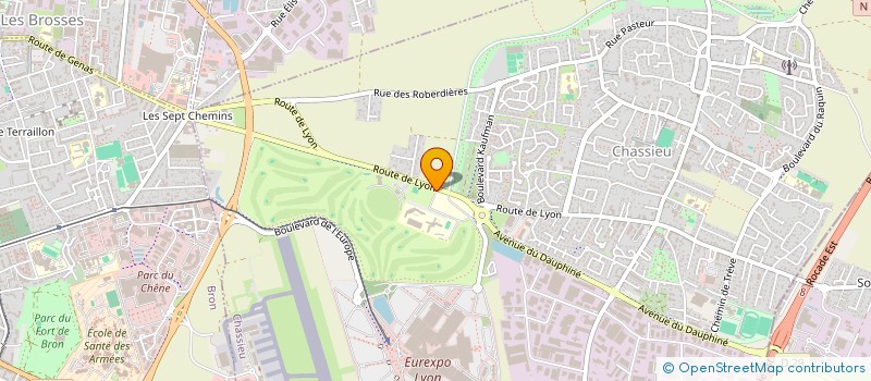 localisation de l'entreprise ASSOCIATION SPORTIVE ET CULTURELLE DE LA CRS 45  CHASSIEU