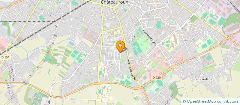 localisation de l'entreprise ASSOCIATION SPORTIVE ET CULTURELLE DE LA LOGE à CHATEAUROUX