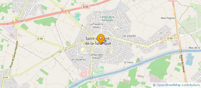 localisation de l'entreprise ASSOCIATION SPORTIVE ET CULTURELLE DE LA SALANQUE  SAINT-LAURENT-DE-LA-SALANQUE