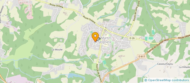 localisation de l'entreprise ASSOCIATION SPORTIVE ET CULTURELLE DE SAINT-MARTIN-DE-SEIGNANX  SAINT-MARTIN-DE-SEIGNANX