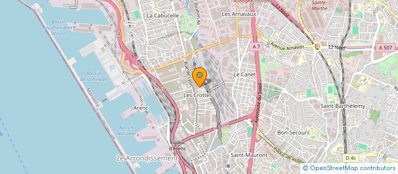 localisation de l'entreprise ASSOCIATION SPORTIVE ET CULTURELLE DES JEUNES DE ADOMA à MARSEILLE
