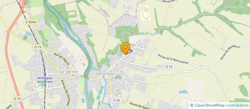 localisation de l'entreprise ASSOCIATION SPORTIVE ET CULTURELLE DU CENTRE GUILHEM à VENERQUE