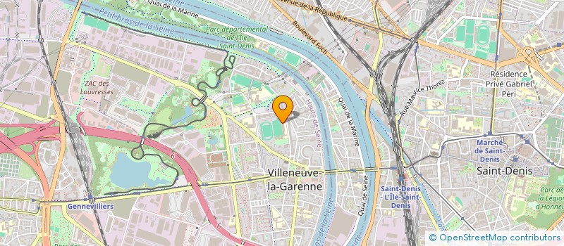 localisation de l'entreprise ASSOCIATION SPORTIVE ET CULTURELLE DU GROUPE SCOLAIRE JEAN MOULIN à VILLENEUVE-LA-GARENNE