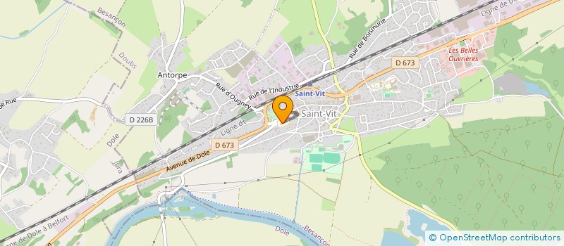 localisation de l'entreprise ASSOCIATION SPORTIVE ET CULTURELLE DU GROUPE SCOLAIRE RENE ROUSSEY  SAINT-VIT