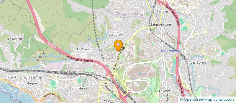 localisation de l'entreprise ASSOCIATION SPORTIVE ET CULTURELLE DU LITTORAL à MARSEILLE 16E ARRONDISSEMENT