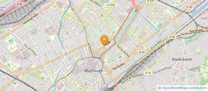 localisation de l'entreprise ASSOCIATION SPORTIVE ET CULTURELLE DU PALAIS  MULHOUSE