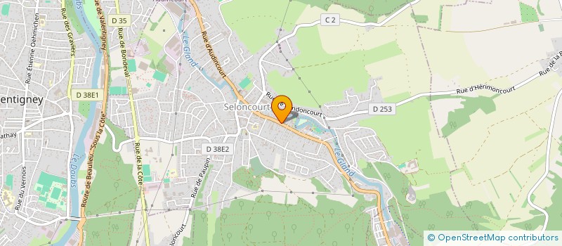 localisation de l'entreprise ASSOCIATION SPORTIVE ET CULTURELLE ECOLE MARCEL LEVIN  SELONCOURT