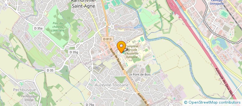 localisation de l'entreprise ASSOCIATION SPORTIVE ET CULTURELLE -ECOLE NATIONALE DE FORMATION AGRONOMIQUE  AUZEVILLE-TOLOSANE