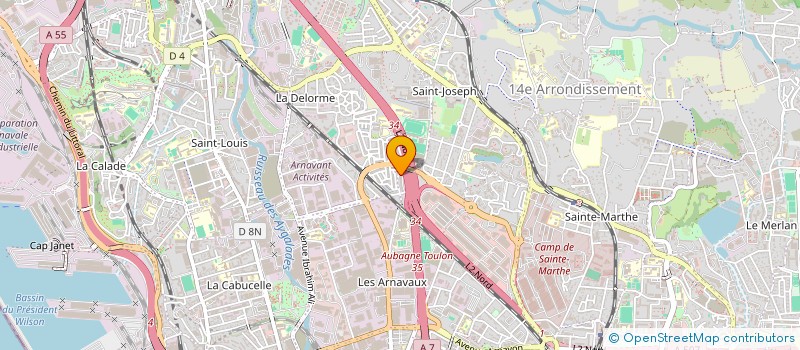 localisation de l'entreprise ASSOCIATION SPORTIVE ET CULTURELLE GREEN MULTISUPPORT  MARSEILLE