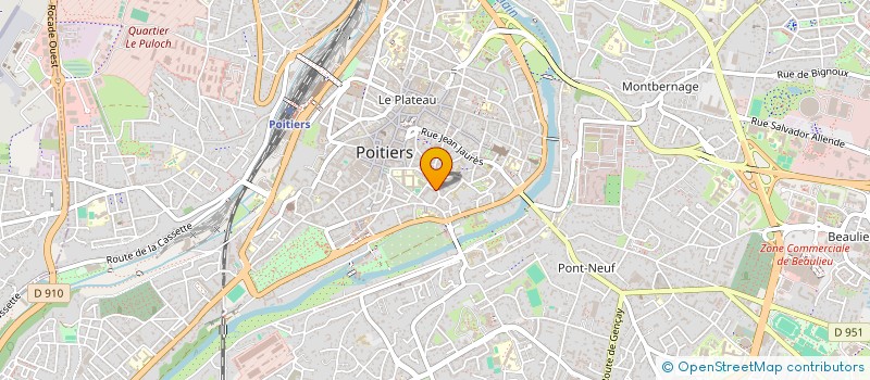 localisation de l'entreprise ASSOCIATION SPORTIVE ET CULTURELLE INSEE  POITIERS