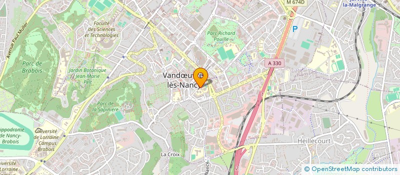 localisation de l'entreprise ASSOCIATION SPORTIVE ET CULTURELLE JEANNE D' ARC  VANDUVRE-LES-NANCY