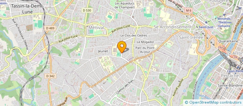 localisation de l'entreprise ASSOCIATION SPORTIVE ET CULTURELLE LA BONNE PENTE à LYON