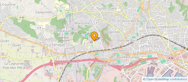 localisation de l'entreprise ASSOCIATION SPORTIVE ET CULTURELLE LA MARQUISANNE (ASCM)  TOULON