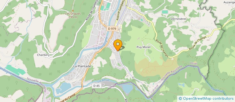 localisation de l'entreprise ASSOCIATION SPORTIVE ET CULTURELLE LA SAULE  BORT-LES-ORGUES