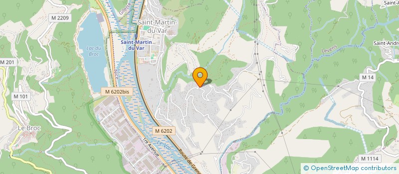 localisation de l'entreprise ASSOCIATION SPORTIVE ET CULTURELLE MULEQUE DANADO PLAINE DU VAR  SAINT-MARTIN-DU-VAR