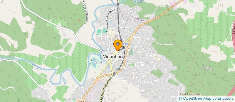 localisation de l'entreprise ASSOCIATION SPORTIVE ET CULTURELLE MULEQUE DANADO VIDAUBAN ( MDV )  VIDAUBAN