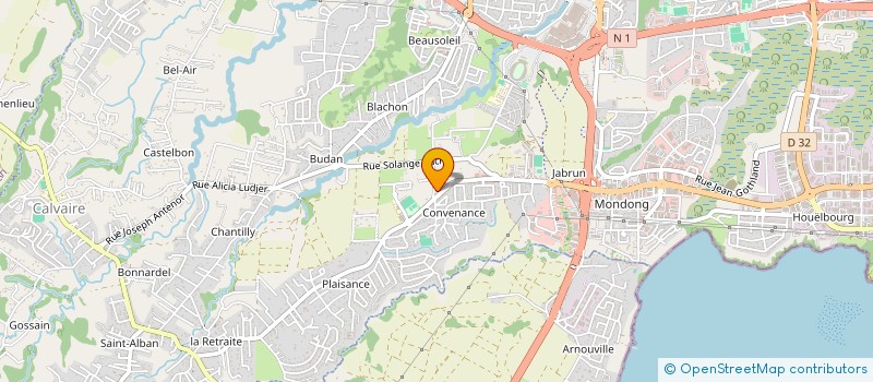 localisation de l'entreprise ASSOCIATION SPORTIVE ET CULTURELLE PLURIDISCIPLINAIRE DES INDUSTRIES ELECTRIQUE ET GAZIERES (ASCP . IEG)  BAIE-MAHAULT