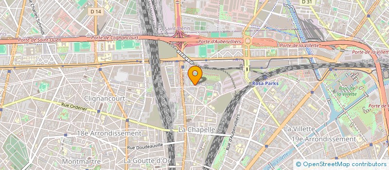 localisation de l'entreprise ASSOCIATION SPORTIVE ET CULTURELLE POUR L'INSERTION ECONOMIQUE PARIS 18  PARIS