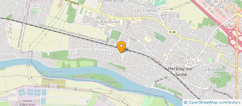 localisation de l'entreprise ASSOCIATION SPORTIVE ET CULTURELLE SAINT EXUPERY HERBLAY  HERBLAY-SUR-SEINE