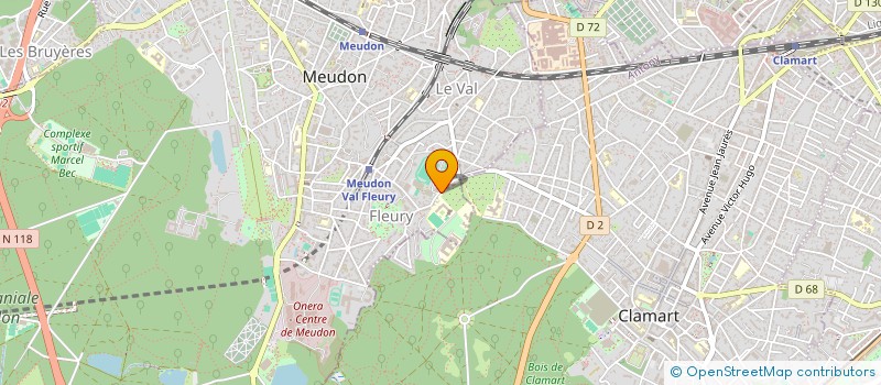 localisation de l'entreprise ASSOCIATION SPORTIVE ET CULTURELLE SAINT PHILIPPE  MEUDON
