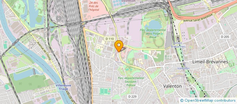 localisation de l'entreprise ASSOCIATION SPORTIVE ET CULTURELLE TURQUOISE à VALENTON