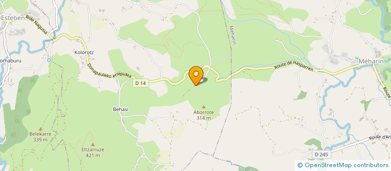 localisation de l'entreprise ASSOCIATION SPORTIVE ET CULTURELLE USEP IHOLDY-OZTIBARRE  IHOLDY