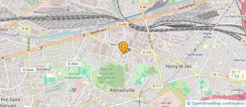 localisation de l'entreprise ASSOCIATION SPORTIVE ET CULTURELLE USEP MATERNELLE  ROMAINVILLE