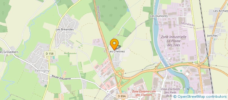 localisation de l'entreprise ASSOCIATION SPORTIVE ET D 'ANIMATION DU HAMEAU DES CHESNEZ à AUXERRE