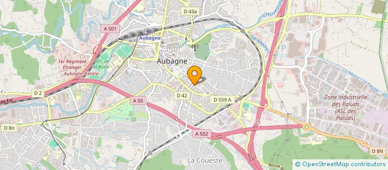 localisation de l'entreprise ASSOCIATION SPORTIVE ET DE LOISIRS DE PALISSY  AUBAGNE