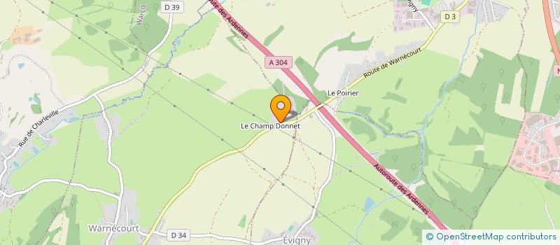 localisation de l'entreprise ASSOCIATION SPORTIVE ET DE LOISIRS DES ENFANTS DE WARNECOURT  WARNECOURT