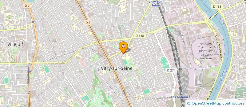 localisation de l'entreprise ASSOCIATION SPORTIVE ET DE LOISIRS SAINT GERMAIN  VITRY-SUR-SEINE