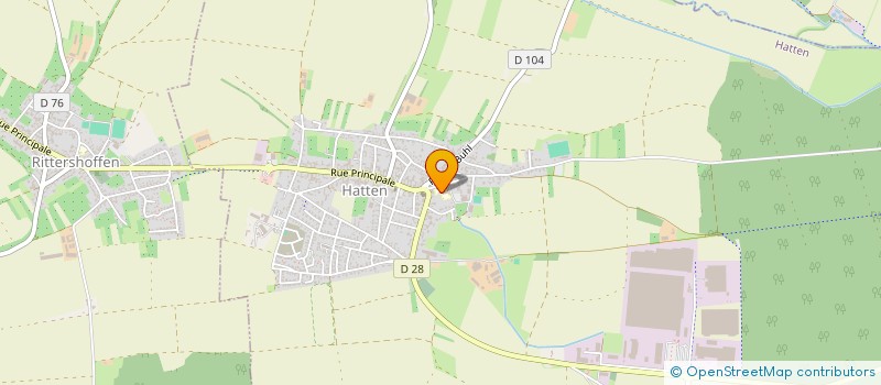 localisation de l'entreprise ASSOCIATION SPORTIVE ET SOCIO-CULTURELLE DE L'ECOLE ELEMENTAIRE DE HATTEN à HATTEN