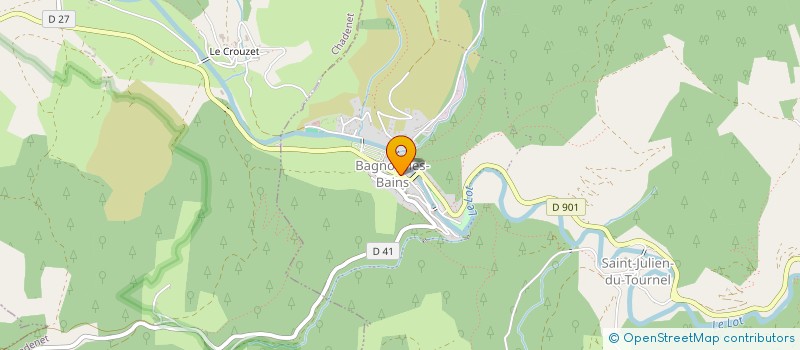 localisation de l'entreprise ASSOCIATION SPORTIVE ET SOCIO-CULTURELLE DE L' ECOLE PUBLIQUE DE BAGNOLS-LES BAINS à MONT LOZERE ET GOULET
