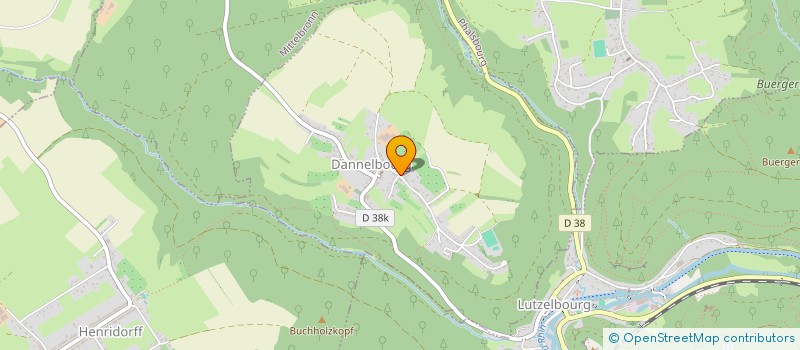 localisation de l'entreprise ASSOCIATION SPORTIVE ET SOCIO-EDUCATIVE DE L'ECOLE ELEMENTAIRE MIXTE DE DANNELBOURG LES JUNIORS  DANNELBOURG