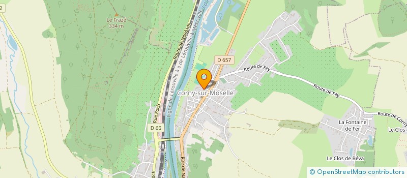 localisation de l'entreprise ASSOCIATION SPORTIVE ET SOCIO EDUCATIVE DE L ECOLE ELEMENTAIRE MIXTE I ET II LES TILLEULS  CORNY-SUR-MOSELLE