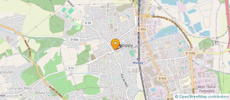 localisation de l'entreprise ASSOCIATION SPORTIVE ET SOCIO EDUCATIVE DE L' ECOLE ELEMENTAIRE MIXTE SAINT EXUPERY  WOIPPY