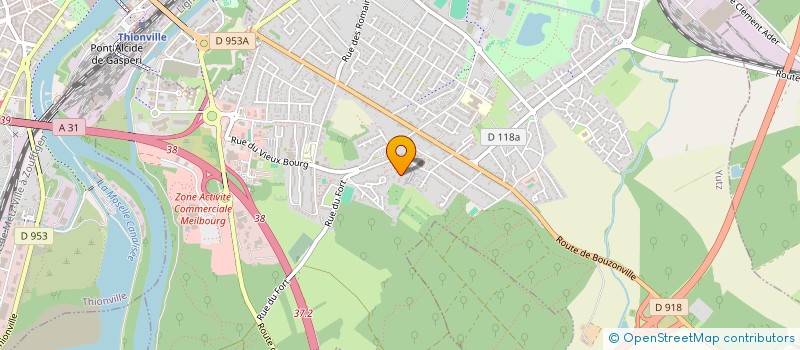 localisation de l'entreprise ASSOCIATION SPORTIVE ET SOCIO-EDUCATIVE DE L'ECOLE ELEMENTAIRE SCHUMAN DE YUTZ  YUTZ