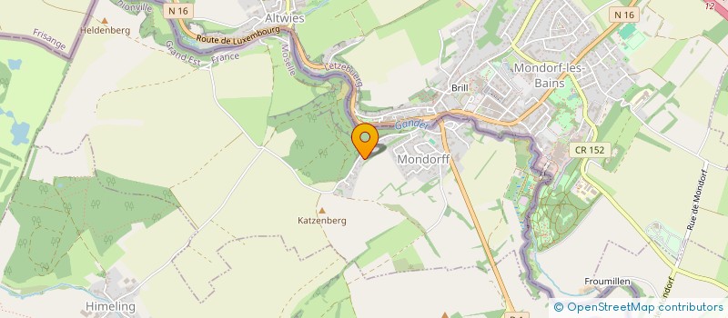 localisation de l'entreprise ASSOCIATION SPORTIVE ET SOCIO-EDUCATIVE DE L'ECOLE PRIMAIRE MIXTE DE BREISTROFF LA GRANDE  BREISTROFF-LA-GRANDE