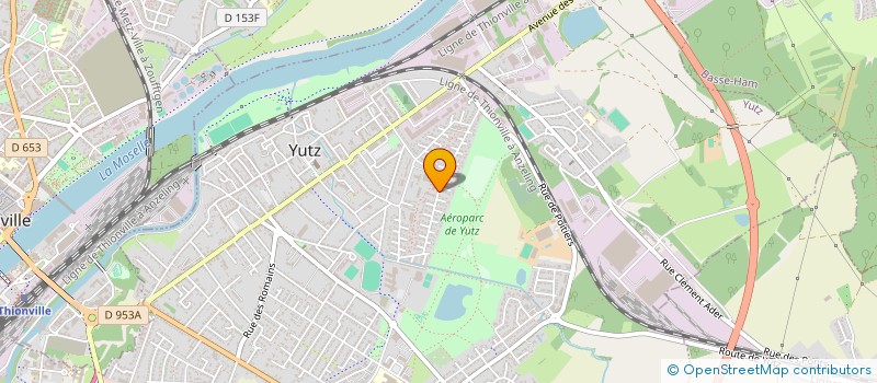 localisation de l'entreprise ASSOCIATION SPORTIVE ET SOCIO-EDUCATIVE DES ECOLES ST EXUPERY DE YUTZ  YUTZ