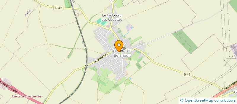 localisation de l'entreprise ASSOCIATION SPORTIVE ET SOCIOCULTURELLE DES ECOLES PUBLIQUES DE BAILLEUL-SIR-BERTHOULT  BAILLEUL-SIR-BERTHOULT