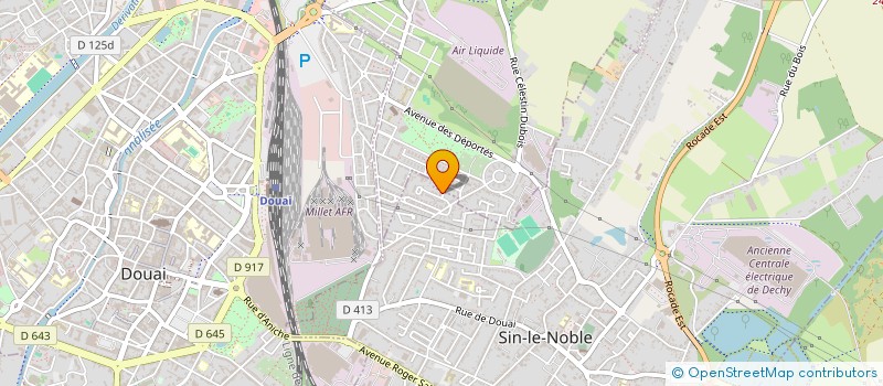 localisation de l'entreprise ASSOCIATION SPORTIVE ET SOLIDAIRE DES EPIS FUTSAL  SIN-LE-NOBLE