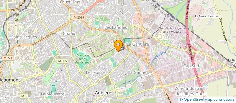 localisation de l'entreprise ASSOCIATION SPORTIVE ETUDIANTE INTERFI  AUBIERE