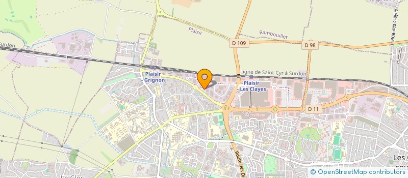 localisation de l'entreprise ASSOCIATION SPORTIVE FARMER SPORTS  PLAISIR