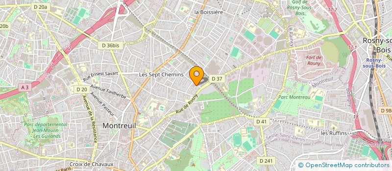 localisation de l'entreprise ASSOCIATION SPORTIVE FITNESS COLLECTIF (ASFC)  MONTREUIL