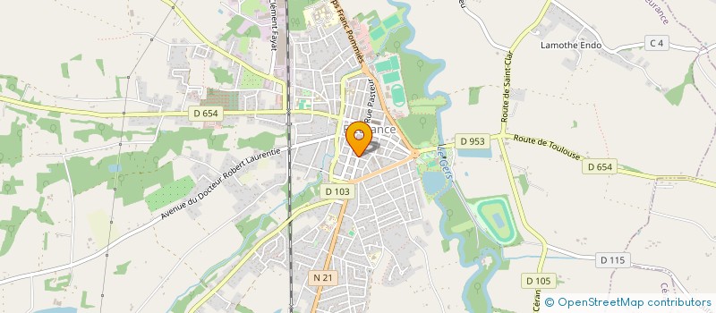 localisation de l'entreprise ASSOCIATION SPORTIVE FLEURANCE GYM  FLEURANCE