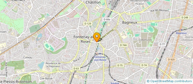 localisation de l'entreprise ASSOCIATION SPORTIVE FONTENAISIENNE à FONTENAY AUX ROSES