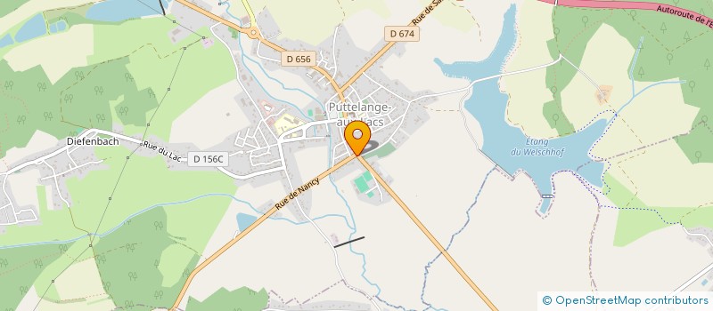 localisation de l'entreprise ASSOCIATION SPORTIVE FOOTBALL  PUTTELANGE-AUX-LACS