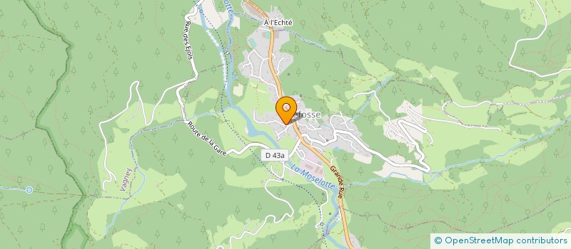 localisation de l'entreprise ASSOCIATION SPORTIVE FOOTBALL SAULXURES-SUR-MOSELOTTE-THIEFOSSE  SAULXURES-SUR-MOSELOTTE