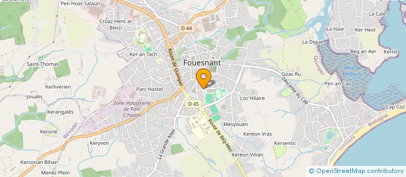localisation de l'entreprise ASSOCIATION SPORTIVE FOUESNANT-MEERBUSCH à FOUESNANT