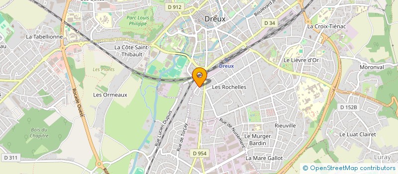localisation de l'entreprise ASSOCIATION SPORTIVE FUORICLASSE à DREUX